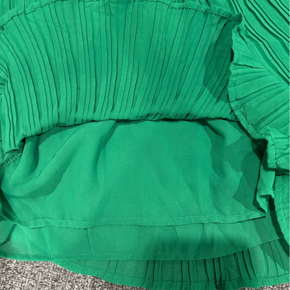Aaron & Amber green off the shoulder romper shorts excellent condition L large - Picture 11 of 11
